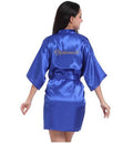 Party Robe Short Satin - runwayfashionista.com