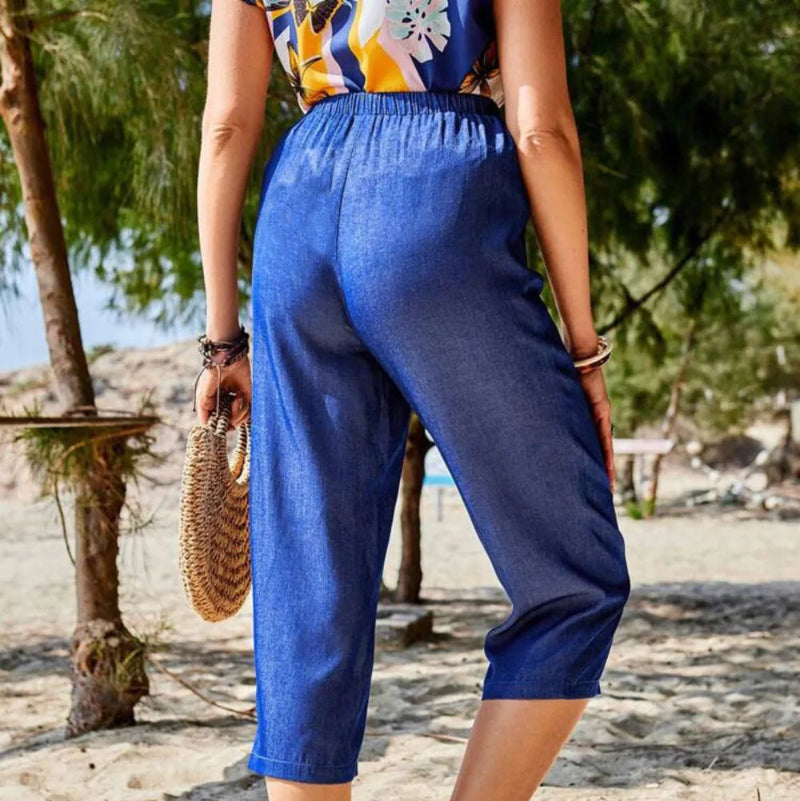 Loose and Fashionable Casual Pocket Pants - runwayfashionista.com