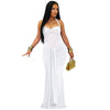 Sheer Mesh Halter Tie-Back Maxi Dress: The Ultimate Evening Silhouette