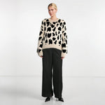 Leopard Print Knitted Sweater
