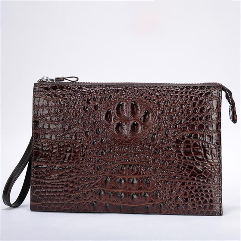 A4 Men's Genuine Leather Underarm Bag