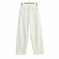 Step out boldly in these vintage high-waist wide-leg jeans that blend classic style with confident flair.