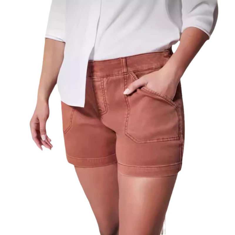 Stylish & Comfy: Slim-Fit Denim Shorts for Business Casual