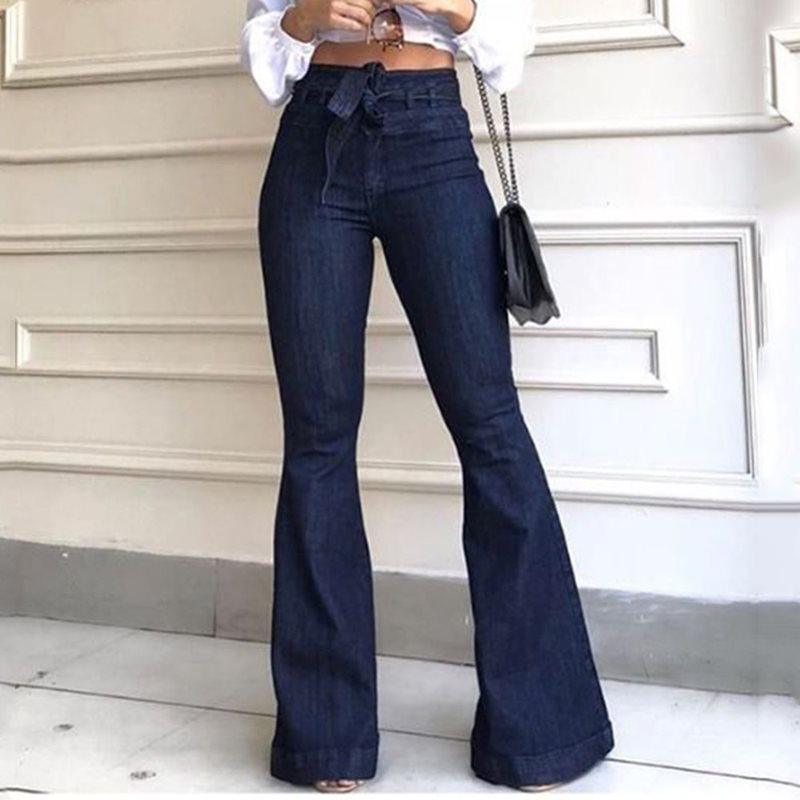 Vintage Ladies Bell Bottom Jeans - runwayfashionista.com