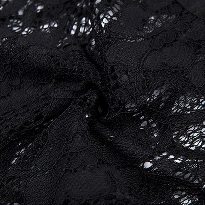 Lace patchwork bodysuit -runwayfashionista.com