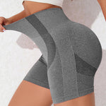 High Waist Active Shorts - runwayfashionista.com