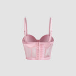 Bra Set Ultra-thin Mesh Fishbone Steel Ring Gathered Embroidered Underwear