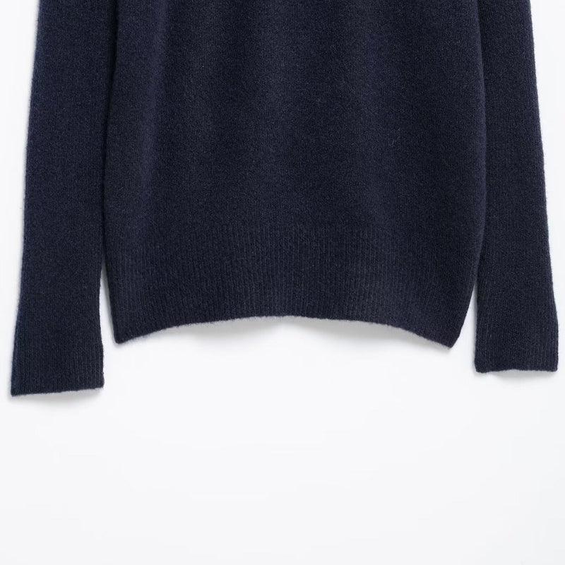 Off Shoulder Straight Flat Knit Sweater