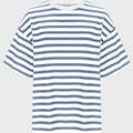 Casual Striped Quarter Sleeve T - Shirt - runwayfashionista.com