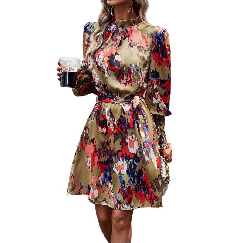 Elegant long sleeve dress - runwafashionista.com