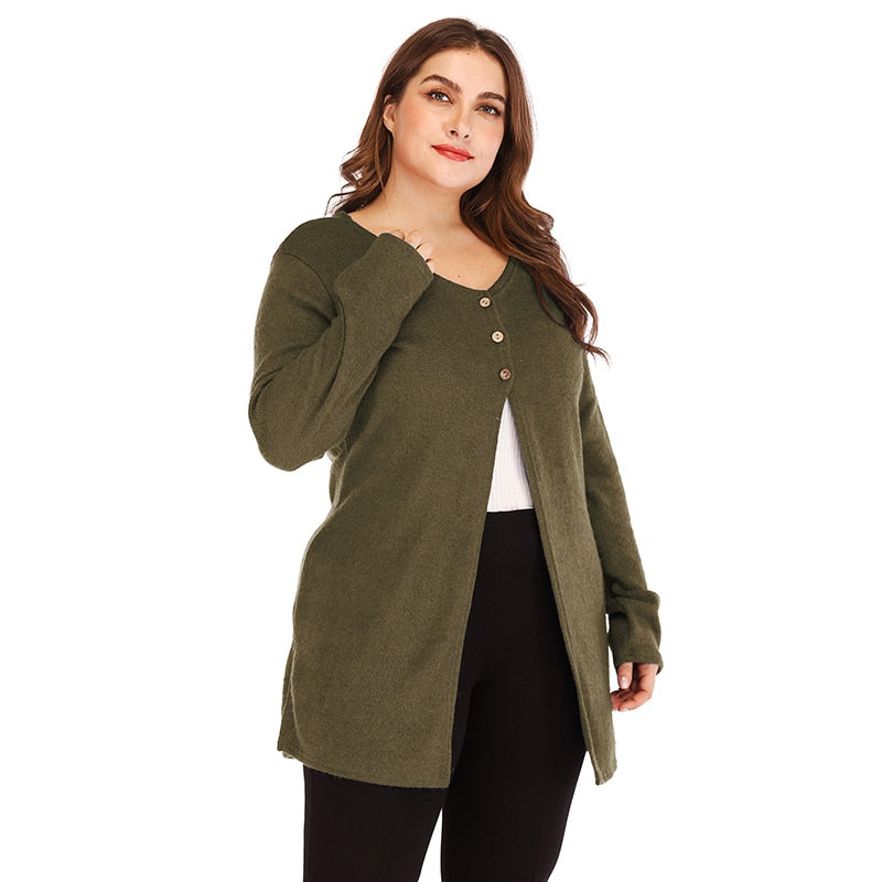 High Spirit V Neck Long Cardigan - runwayfashionista.com