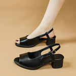 Fish Mouth Open-Toe Sandals - runwayfashionista.com