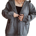 V-neck knitted cardigan - runwayfashionista.com