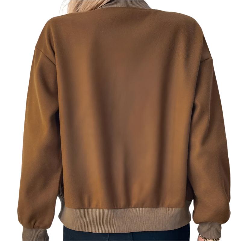 Snap down long sleeve jacket