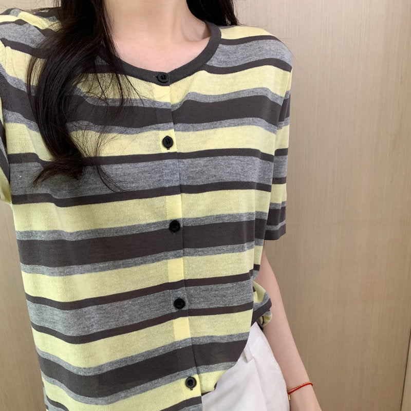 Casual Striped Knit Top - Style & Comfort Combined
