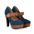 Wide-leg Platform High Heels