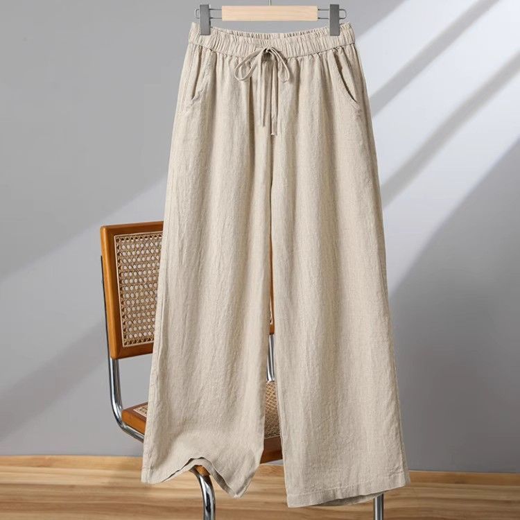 Coastal Ease: The Linen-Blend Wide Leg Pant