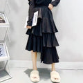 Shirring Cake Ruffles Skirts - runwayfashionista.com