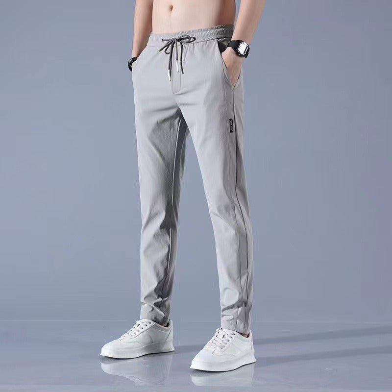 Elastic breathable straight leg oversized sports pants - runwayfashionista.com