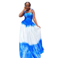 This strapless beach dress offers effortless style with a loose fit, perfect for making a bold statement by the shore.