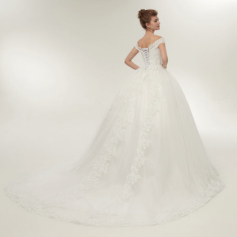 Long Train Bridal Gowns - runwayfashionista.com