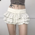Audacious Double-Layer Cake Mini Skirt