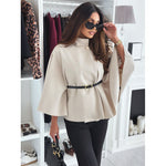 Elegant Woolen Cape Coat: Pure Sophistication - runwayfashionista.com