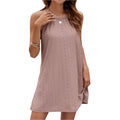 Eyelet sleeveless mini dress - runwayfashionista.com