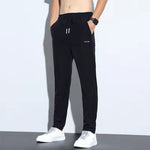 The Essential Straight-Leg Ice Silk Trouser - black