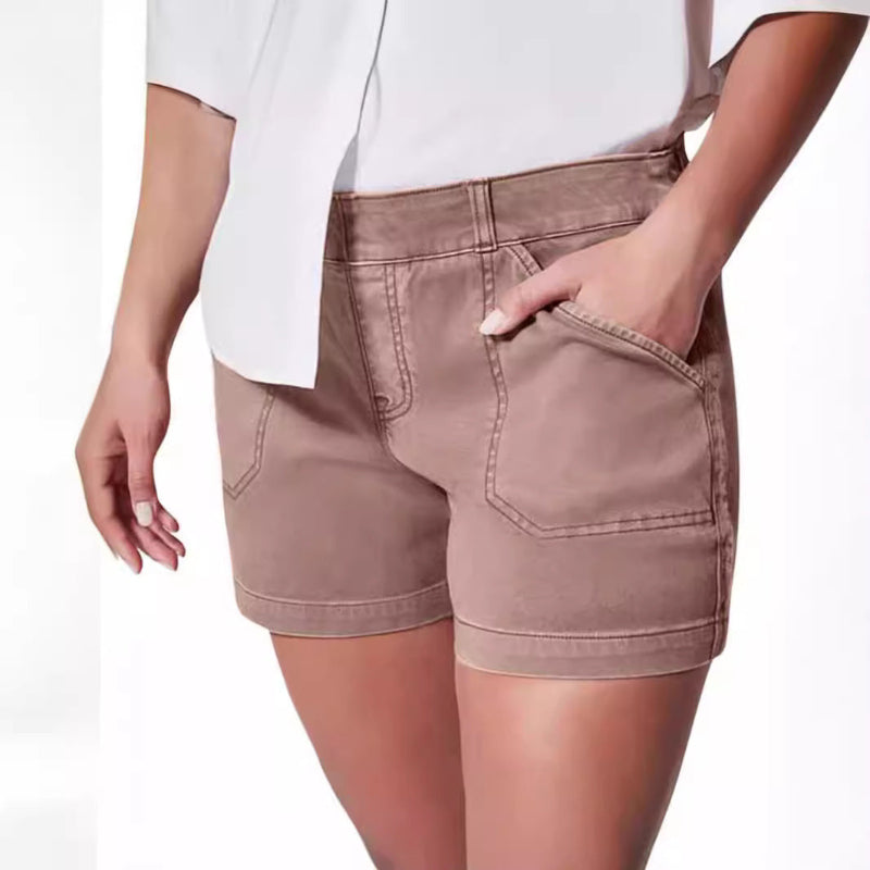 Stylish & Comfy: Slim-Fit Denim Shorts for Business Casual