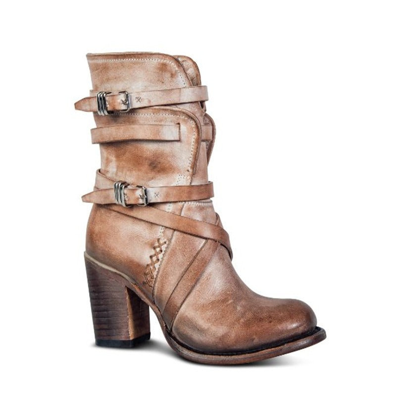 New Spanish medium heeled long boots - runwayfashionista.com