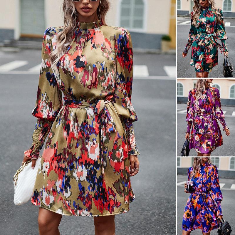 Elegant long sleeve dress - runwafashionista.com