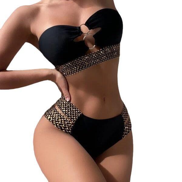 High waisted european style bikini