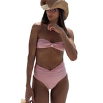 Style Bikini High Waist Solid Color