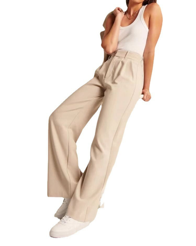 High waisted wide leg pants - runwayfashionista.com