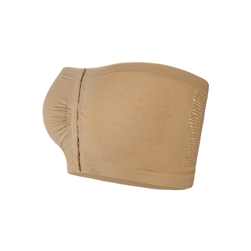 Buttoned Tube Top - runwayfashionista.com