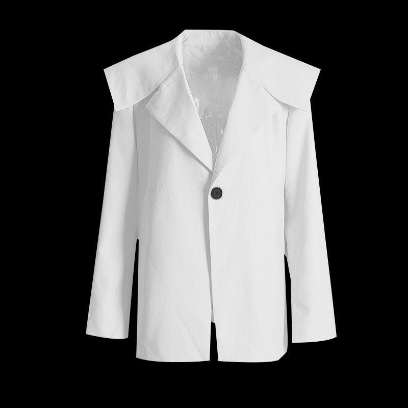 Long sleeve single button blazer - runwayfashionista.com