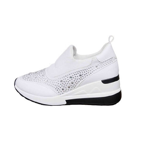 Large slope heel casual sports shoes - runwayfashionista.com