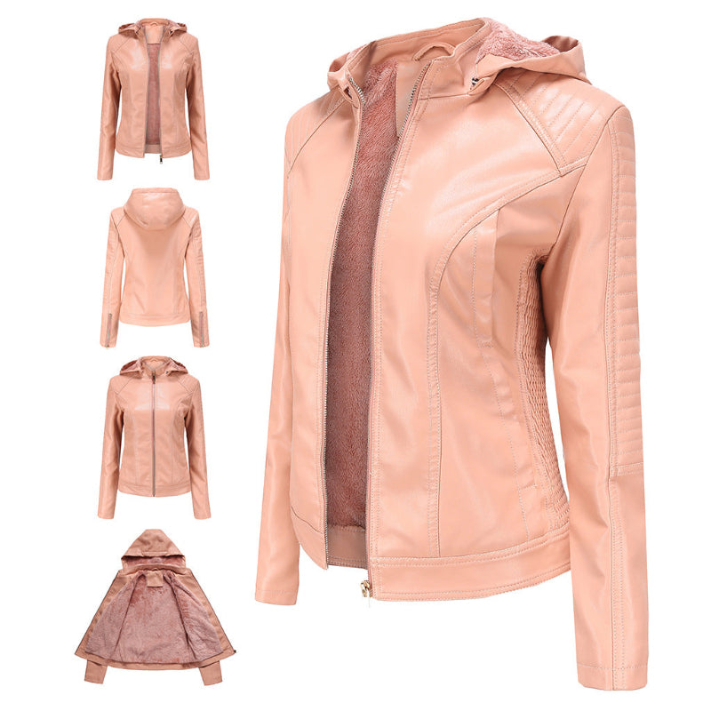 Gemini saidHooded Long Sleeved Jacket: The Ultimate Urban Essential - apricot