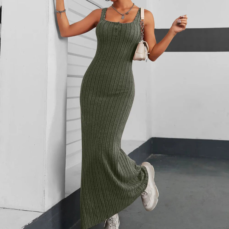 Ribbed Maxi Tank Dress
