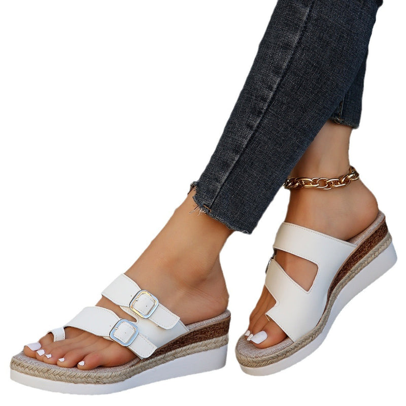Outdoor Slope Heel Slippers