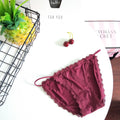 Ice Silk Traceless Lace Simple and Comfortable Panties - runwayfashionista.com