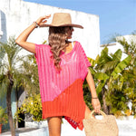 Patchwork Hollow Bikini Beach Cover Up