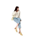 Thick Heel Half Slippers