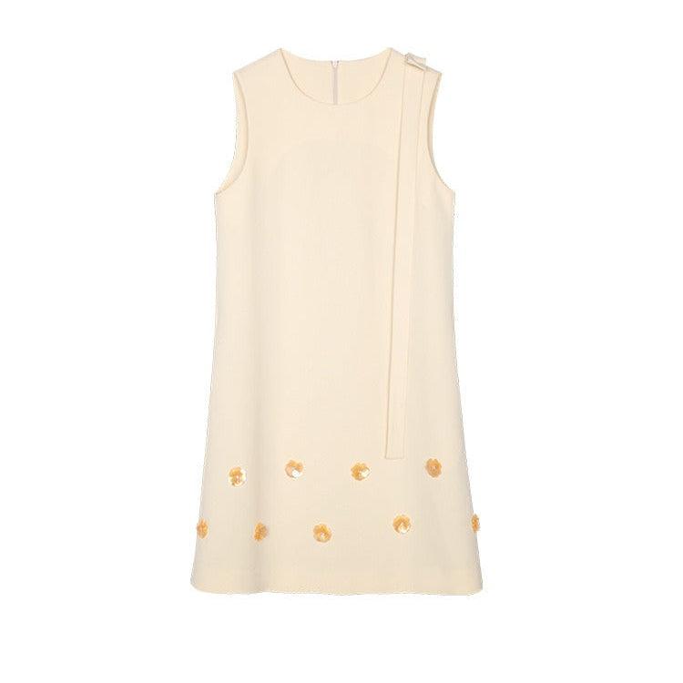 A-line Foral Round Neck Dress