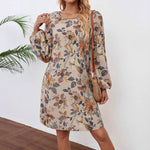Long Sleeve Round Neck Dress