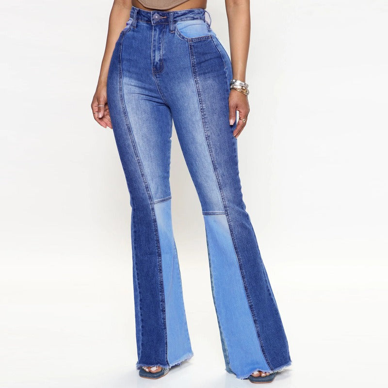 High Waist Boot Cut Jeans - runwayfashionista.com