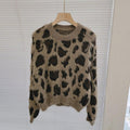 Leopard Print Knitted Sweater
