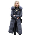 Slim Fit Knee Length Cotton Padded Jacket