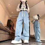Loose Wide-Leg Denim Trousers